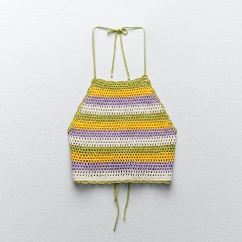 Zara • crochet cropped top - Picture 4 of 10